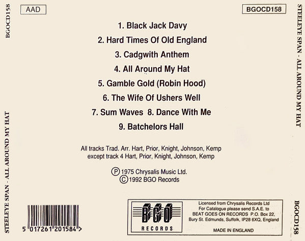 Steeleye Span : All Around My Hat (CD, Album, RE, RM)