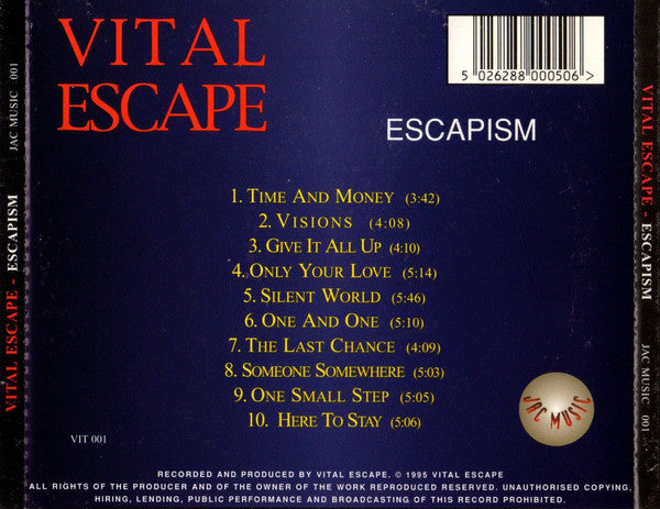 Vital Escape : Escapism (CD, Album)