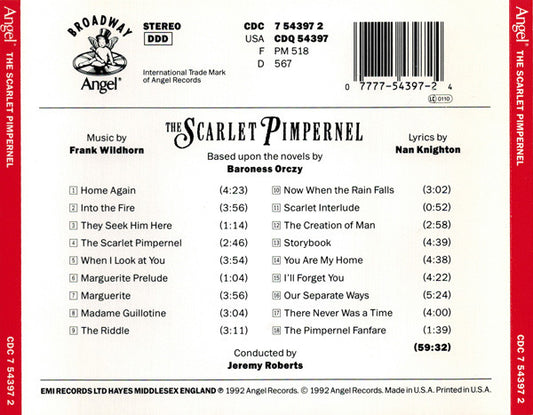Linda Eder, Chuck Wagner, Dave Clemmons (2), Peabo Bryson : The Scarlet Pimpernel (CD, Album)