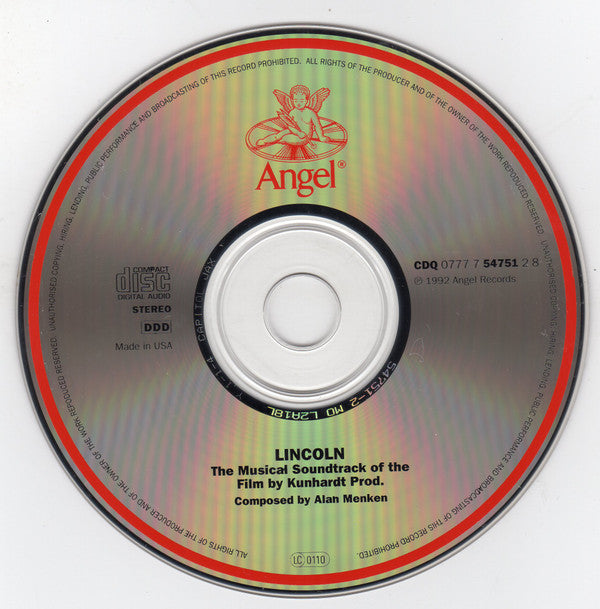 Alan Menken : Lincoln (Original Soundtrack Recording) (CD, Album)