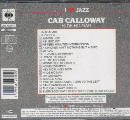 Cab Calloway : Hi De Ho Man (CD, Comp)