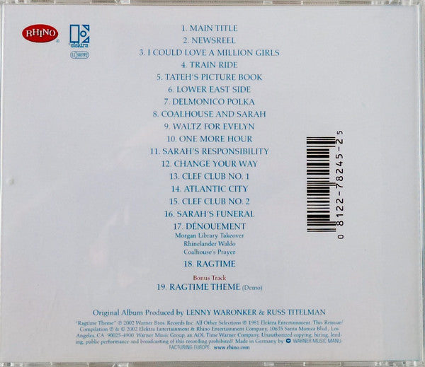 Randy Newman : Ragtime (CD, Album, RE)