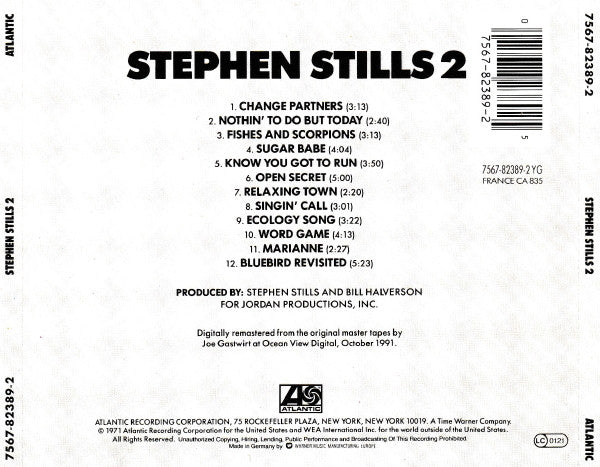 Stephen Stills : Stephen Stills 2 (CD, Album, RE, RM)