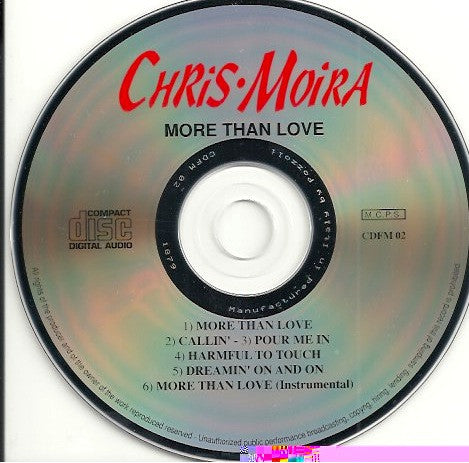 Chris And Moira : More Than Love (CD, Maxi)