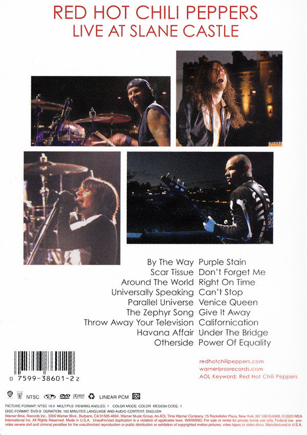 Red Hot Chili Peppers : Live At Slane Castle (DVD-V, Multichannel, NTSC)