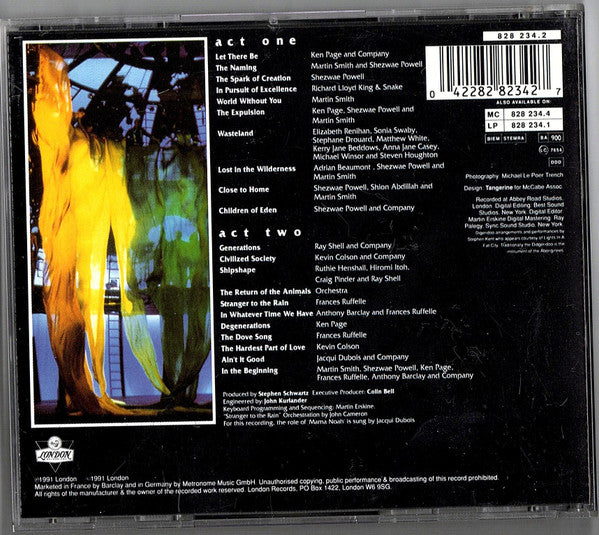 Stephen Schwartz : Children Of Eden - The Musical - The Original Cast Recording (CD, Album)