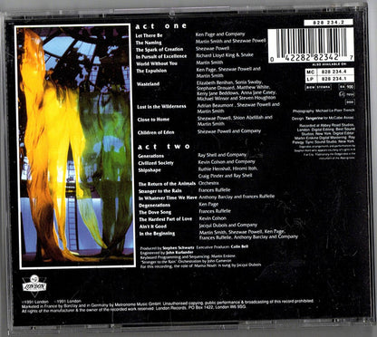Stephen Schwartz : Children Of Eden - The Musical - The Original Cast Recording (CD, Album)