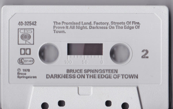 Bruce Springsteen : Darkness On The Edge Of Town (Cass, Album, RE)