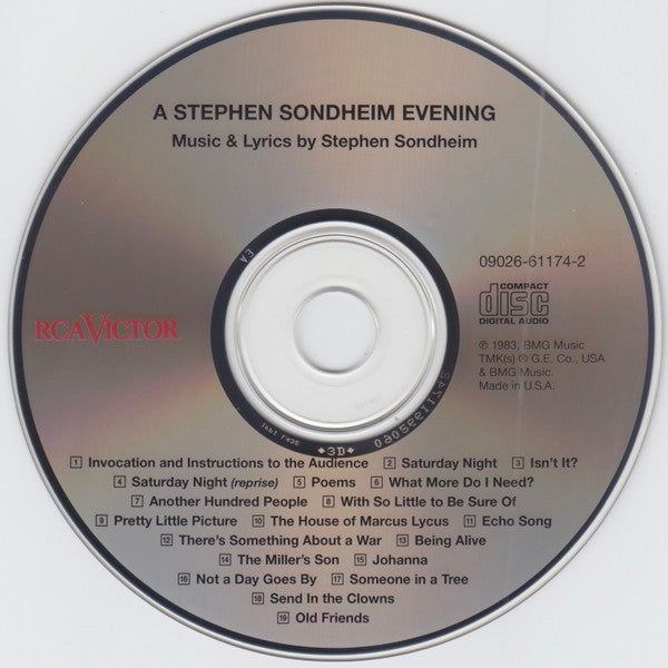 Stephen Sondheim : A Stephen Sondheim Evening (CD, Album, RM)
