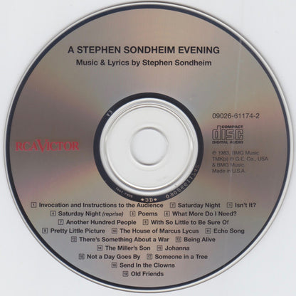 Stephen Sondheim : A Stephen Sondheim Evening (CD, Album, RM)