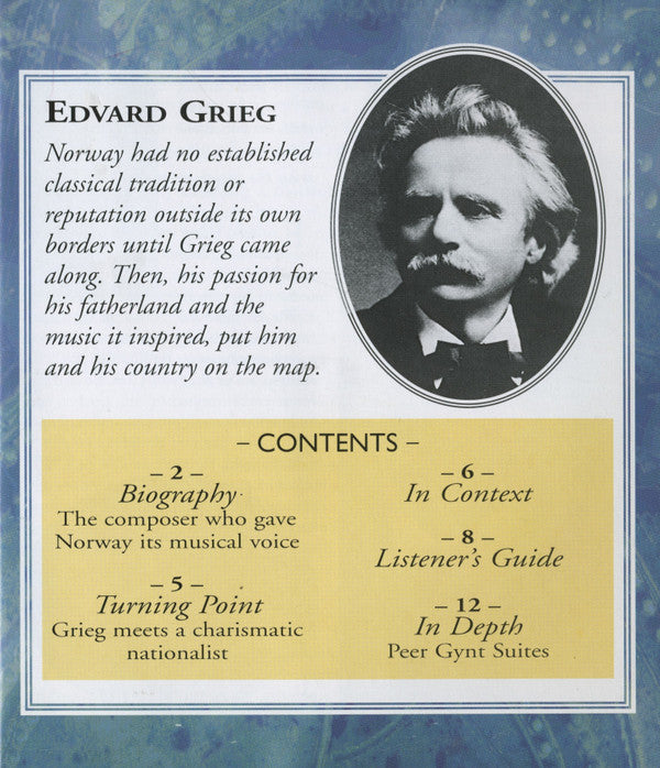 Edvard Grieg : Norwegian Idyll (CD, Comp, Har)
