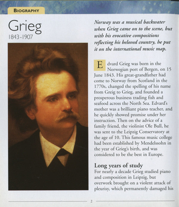 Edvard Grieg : Norwegian Idyll (CD, Comp, Har)