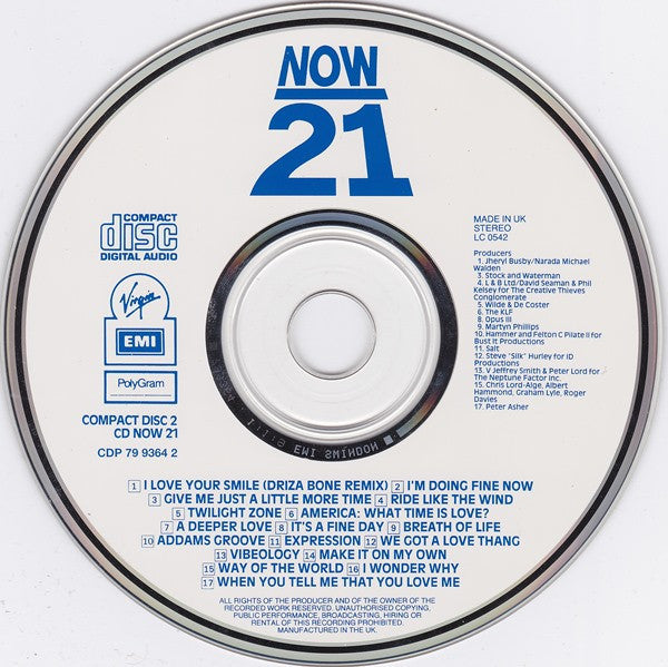 Various : Now That's What I Call Music! 21 (2xCD, Comp)