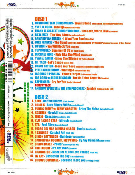 Various : Bump 21 (2xCD, Comp, Mixed, Sli)