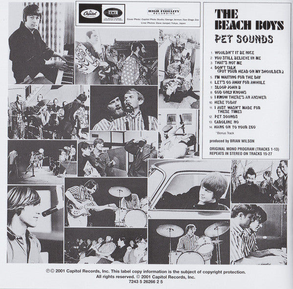 The Beach Boys : Pet Sounds (HDCD, Album, Mono, RM, RP)