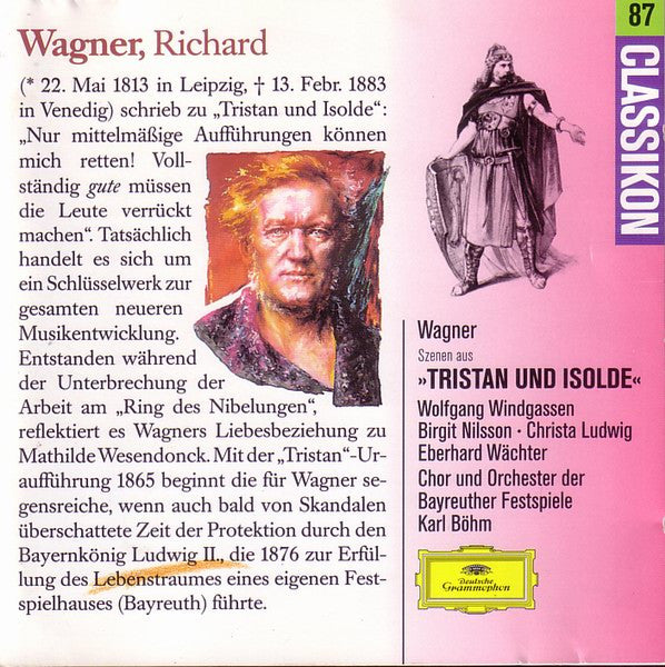 Richard Wagner, Karl Böhm, Orchester der Bayreuther Festspiele, Chor der Bayreuther Festspiele : Tristan Und Isolde (Auszüge) (CD, Comp, RM)