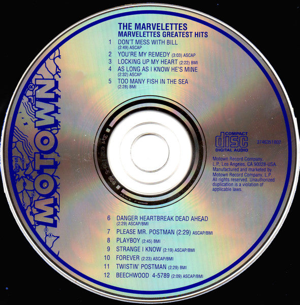 The Marvelettes : Marvelettes Greatest Hits (CD, Comp, RE, RM)