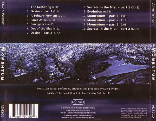 David Wright (2) : Momentum (CD, Album)