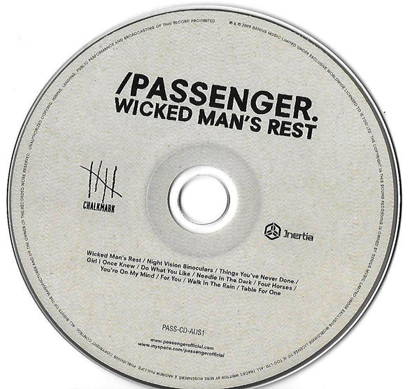 Passenger (10) : Wicked Man's Rest (CD, Album)