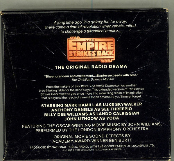Mark Hamill (2), Anthony Daniels (2), Billy Dee Williams, John Lithgow : The Empire Strikes Back - The Original Radio Drama (5xCD)