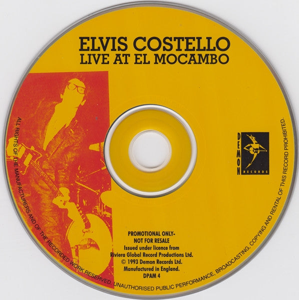 Elvis Costello : Live At The El Mocambo (CD, Album)