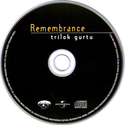Trilok Gurtu : Remembrance (CD, Album, S/Edition)