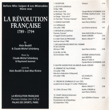 Various : La Révolution Française (CD, Album, RE)