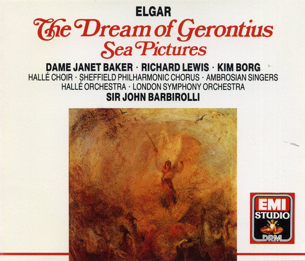 Sir Edward Elgar, Janet Baker, Richard Lewis (3), Kim Borg, Hallé Choir, Sheffield Philharmonic Chorus, The Ambrosian Singers, Hallé Orchestra, London Symphony Orchestra, Sir John Barbirolli : The Dream Of Gerontius / Sea Pictures (2xCD, Album, Comp, RM)