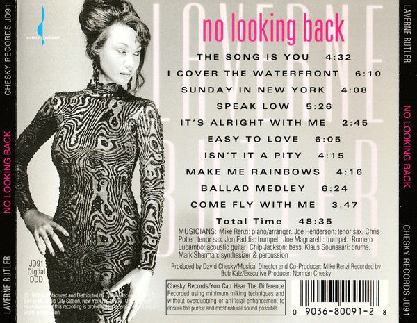 LaVerne Butler : No Looking Back (CD, Album)