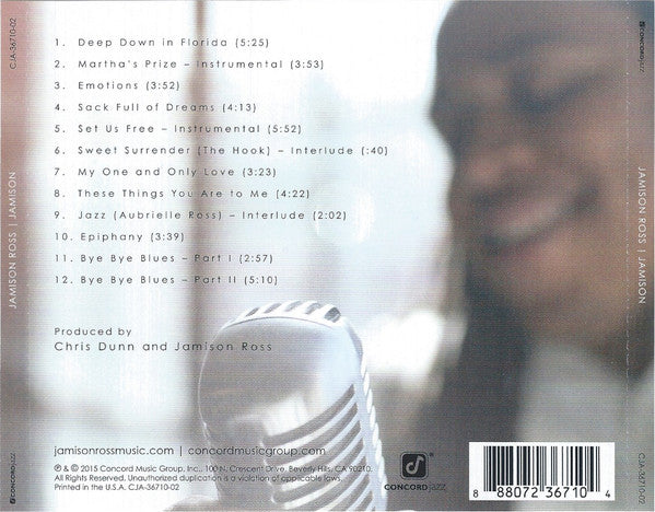 Jamison Ross : Jamison (CD, Album)