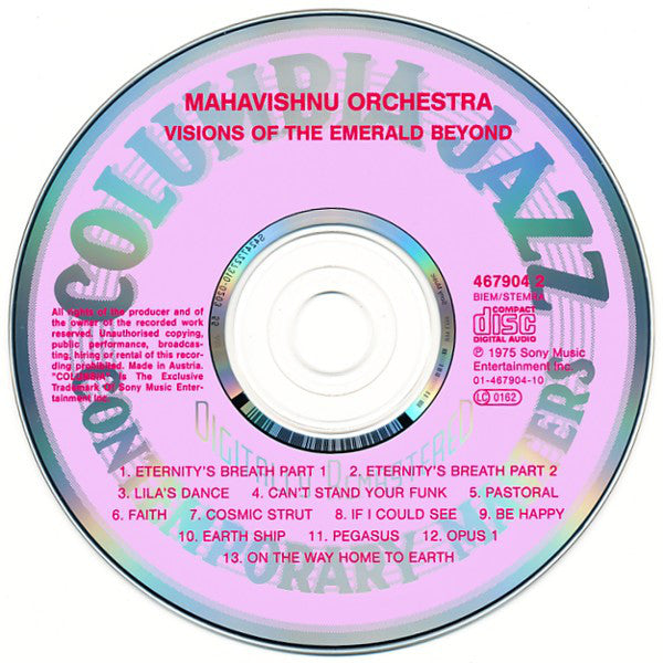 Mahavishnu Orchestra : Visions Of The Emerald Beyond (CD, Album, RE, RM)