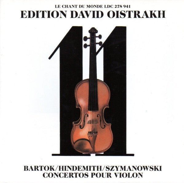 Béla Bartók / Paul Hindemith / Karol Szymanowski : Concertos Pour Violon (CD, Comp)