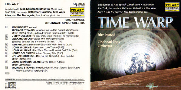 Erich Kunzel / Cincinnati Pops Orchestra : Time Warp (CD, Album, Mat)