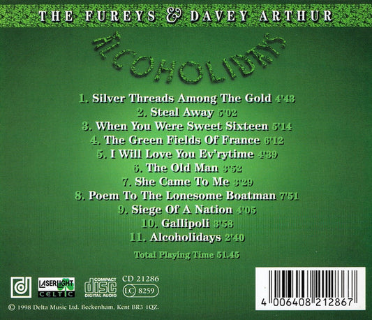 The Fureys & Davey Arthur : Alcoholidays (CD, Album)