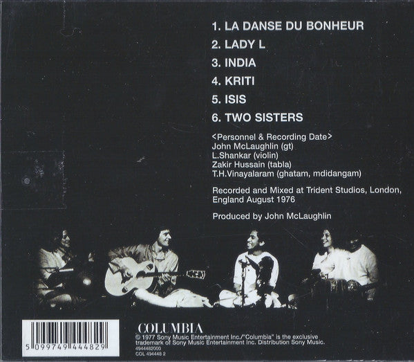 Shakti (2) With John McLaughlin : A Handful Of Beauty (CD, Album, RE, RM)