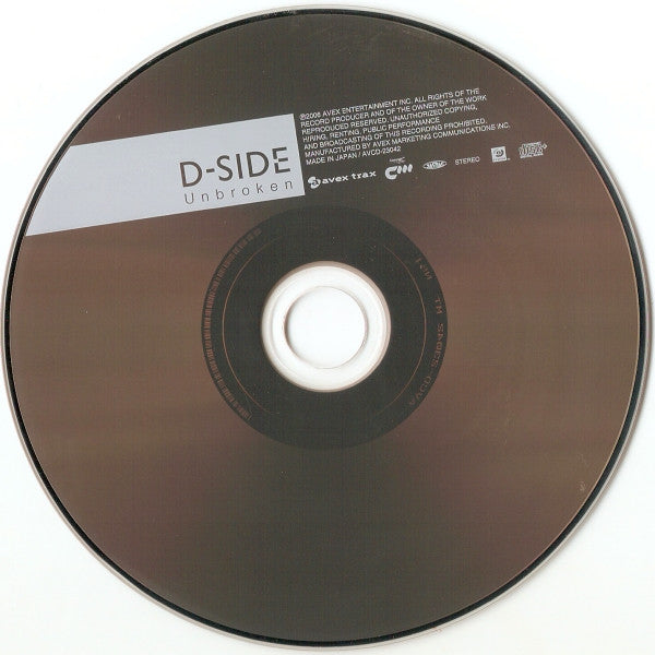 D-Side : Unbroken (CD, Album, Enh)