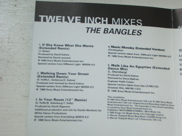Bangles : Twelve Inch Mixes (CD, Comp, RP)