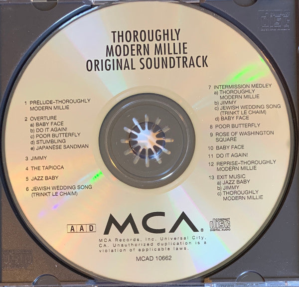 Various : Thoroughly Modern Millie (Original Soundtrack) (CD, Album, RE)