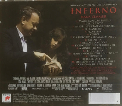 Hans Zimmer : Inferno (Original Motion Picture Soundtrack) (CD, Album)