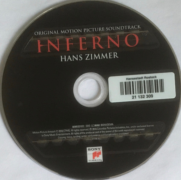 Hans Zimmer : Inferno (Original Motion Picture Soundtrack) (CD, Album)