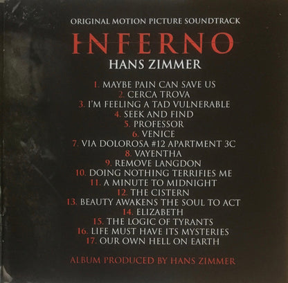 Hans Zimmer : Inferno (Original Motion Picture Soundtrack) (CD, Album)