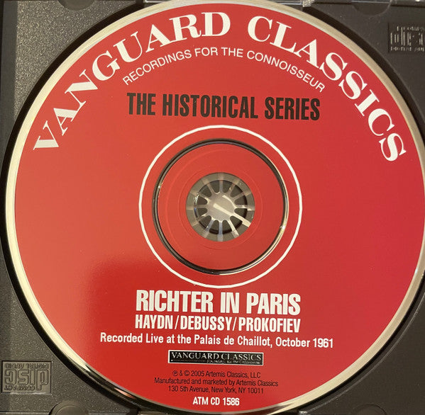 Sviatoslav Richter, Joseph Haydn / Claude Debussy / Sergei Prokofiev : Richter In Paris (CD, Album, RE)