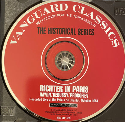Sviatoslav Richter, Joseph Haydn / Claude Debussy / Sergei Prokofiev : Richter In Paris (CD, Album, RE)