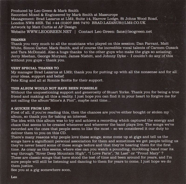 Leo Green Experience : Suited And Booted (CD, Album)