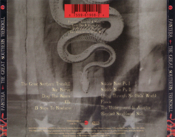 Pantera : The Great Southern Trendkill (CD, Album, RE, RP)