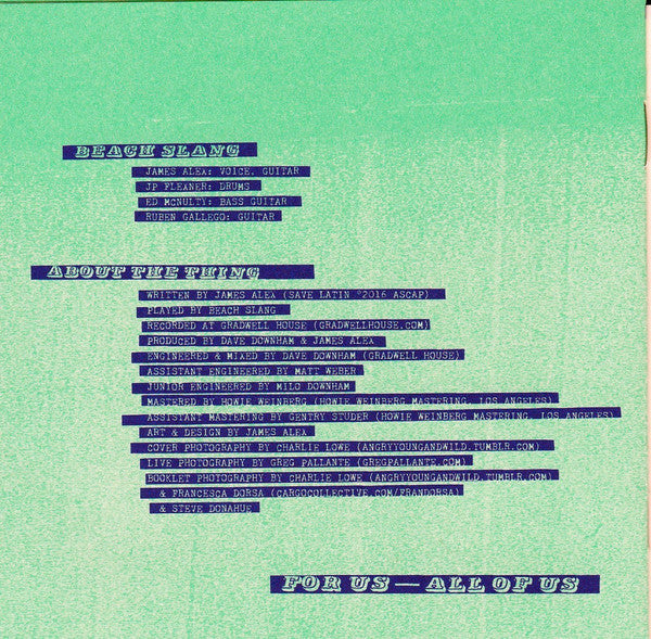 Beach Slang : A Loud Bash Of Teenage Feelings (CD, Album, Gat)