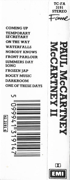 Paul McCartney : McCartney II (Cass, Album, RE)