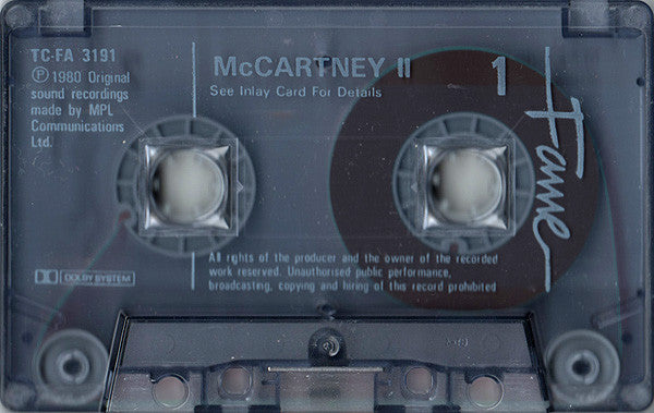 Paul McCartney : McCartney II (Cass, Album, RE)