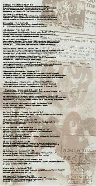 Various : Rough Trade Shops: Counter Culture 1976 (CD, Comp)