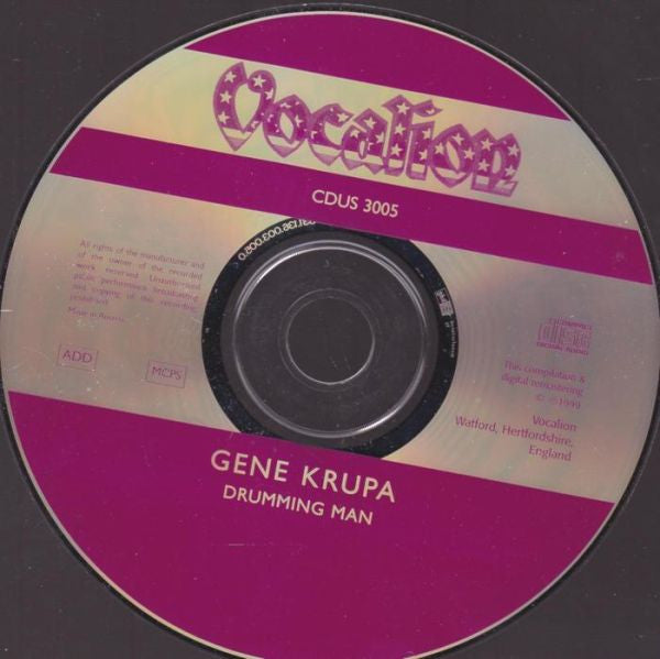 Gene Krupa And His Orchestra : Drumming Man (CD, Comp, RM)